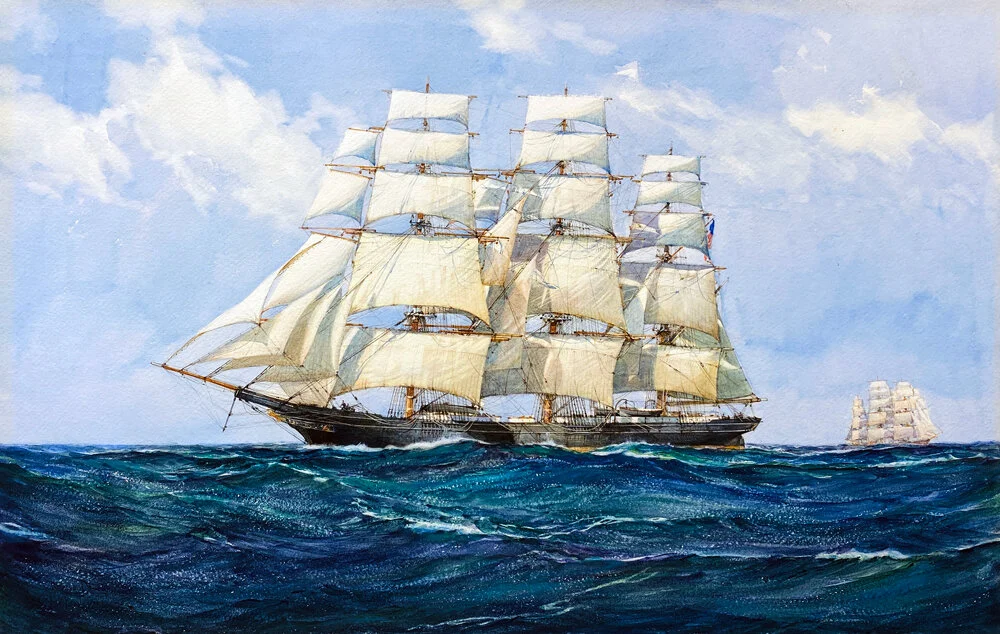 帆船の海洋画 DAWSON 帆船の海洋画 DAWSON 帆船の海洋画 DAWSON The Boundless Ocean - The